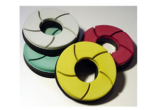 Natural Stone Wheels in 6" (150 mm) Pro Edge Snail-Lock Resin Bond Disc
